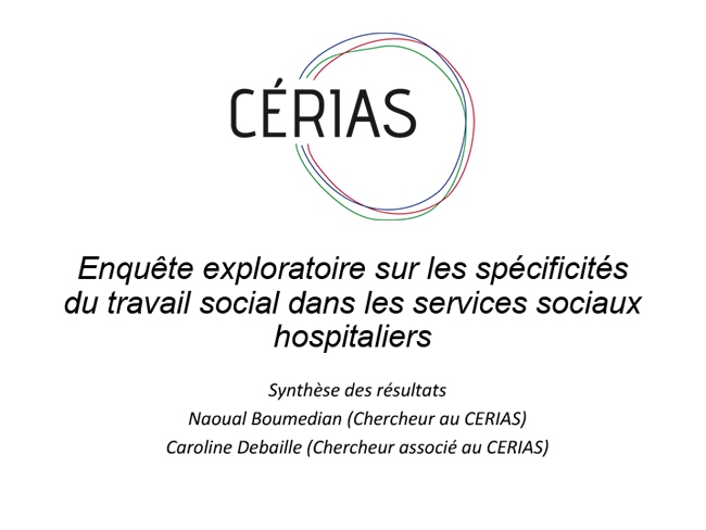 «Mutation des soins de santé et travail social hospitalier : enjeux et perspectives »